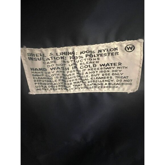 Ossi Ski Wear Mens Vintage Navy Blue Puffer Zip Up Jacket Small Medium Pockets - Picture 10 of 10